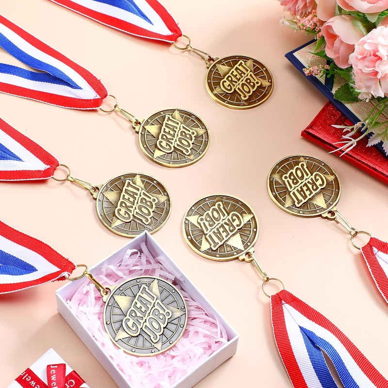 Quelay 30 Pcs 2'' Gold Medals for Awards,Winner Encourage Team Participation for Adults Trophy Award Prize Gift Competitions Graduation Party - Image 4